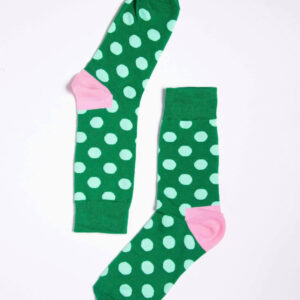 Green Polka Dot Socks