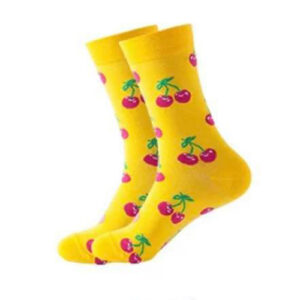 Yellow Cherry Socks